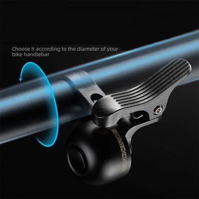 2. Rockbros 34210007001 bicycle bell for the left side of the handlebar - black