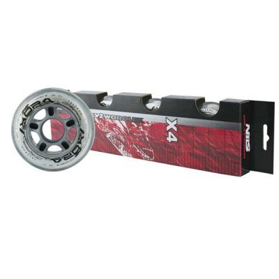 4. PU 76x24 82A TRANSPARENT WHEELS (4 pcs.) NILS EXTREME
