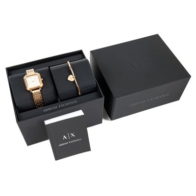 8. Women's Watch + Bracelet ARMANI EXCHANGE AX7164SET + BOX
