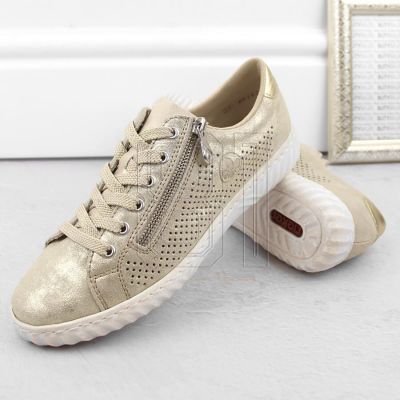 7. Comfortable leather shoes Rieker W RKR694, beige