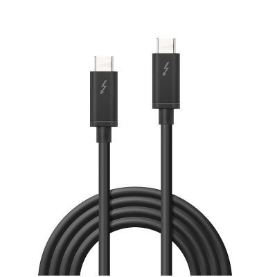2. Lindy 41557 Thunderbolt Cable 2m 20 Gbps Black