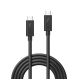 2. Lindy 41557 Thunderbolt Cable 2m 20 Gbps Black