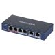 3. Hikvision DS-3E0106HP-E network links Unmanaged Fast Ethernet (10/100) PoE support Blue