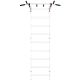 2. METAL PULL-UP BAR FOR PERMANENT MOUNTING WITH 6 GRIPS BENCHK PB2W