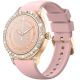VELTORI VT360-1 Women's Smartwatch Pink Silicone Strap