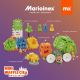 3. Marioinex Mini Waffle Building Blocks - City: Garbage Truck, 148 pieces