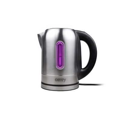 12. Electric kettle Adler CR 1253 (2200W 1.7l; stainless steel color)