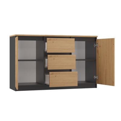 2. 2-DOOR 3-DRAWER ANT/ART CHEST OF DRAWERS ARTISAN TABLETOP SET