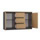 2. 2-DOOR 3-DRAWER ANT/ART CHEST OF DRAWERS ARTISAN TABLETOP SET