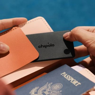 7. Set of CARD card + LOOP locator Chipolo charcoal