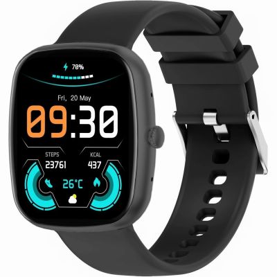 6. Smartwatch Gravity Black 2 Straps GT18-10