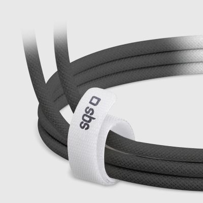 8. SBS TECABLETISSUETCK USB-C - USB-C 1.5m 60W braided cable - black