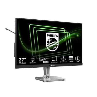 35. Monitor Philips 27B2G5601/00 27" IPS 16:9 60Hz 4ms 2560x1440 300cd/m2 HDMI:1 Silver