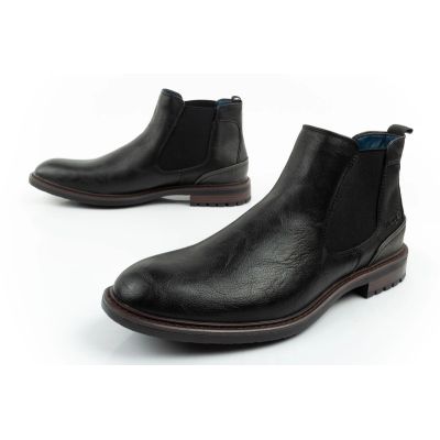 17. Wrangler Randy men's shoes Chelsea boots elegant fashionable slip-on black