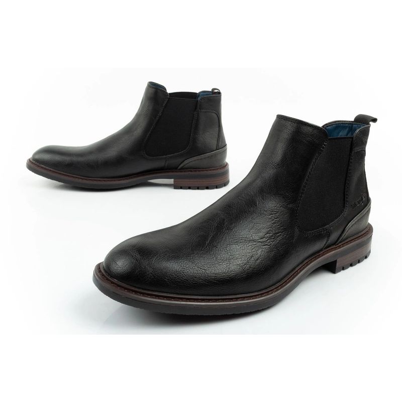 17. Wrangler Randy men's shoes Chelsea boots elegant fashionable slip-on black