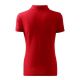4. ADLER red women's pique polo shirt