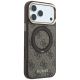 4. Guess Ring Stand 360 4G Classic Logo MagSafe Case for iPhone 18 Pro / 17 Pro - Brown
