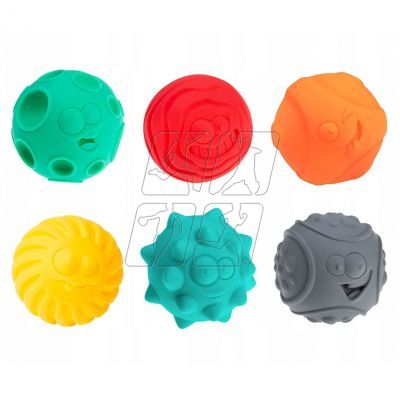 2. Sensory balls, faces 6 pcs. AM Tullo colored 462