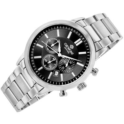 3. Men's Watch Giewont Chronograph Sapphire Silver Black GW8510-B1