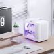 3. Jonsbo C6 MAX PC Case, Mini Case, Micro-ATX, Tempered Glass - White