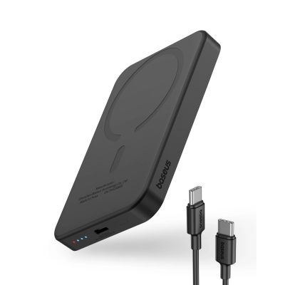 3. Baseus mini power bank 5000mAh 20W + USB-C cable (20V/3A) - black