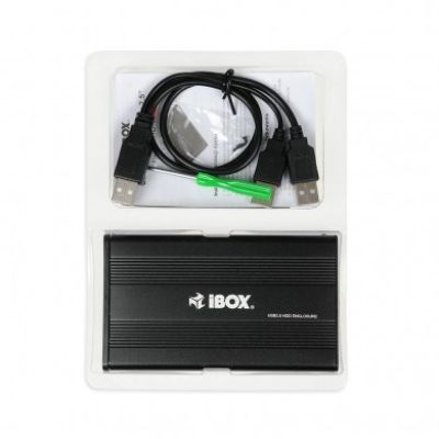 4. IBOX HD-01 EXTERNAL 2.5" USB 2.0 IEU2F01 housing (2.5"; USB 2.0; Aluminum; black)