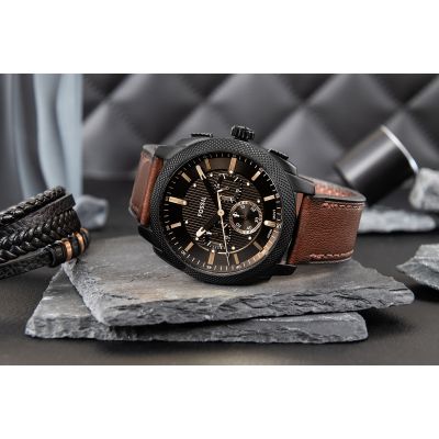 6. FOSSIL Machine Chronograph FS6101 Men's Watch + BOX
