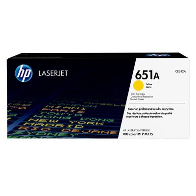 16. HP 651A original yellow LaserJet toner cartridge