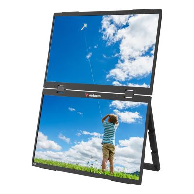2. Verbatim Portable 15.6" FHD Dual Monitor Essentials Portable Monitor Black 39.6 cm (15.6") LCD 1920 x 1080 px