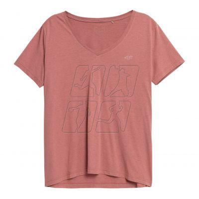 2. T-shirt 4F W 4FSS23TTSHF342 salmon