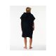 4. RIP CURL Logo Hooded Towel Poncho Black