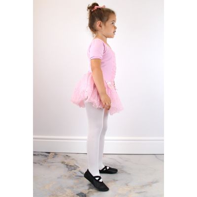 11. Jr Nazo Black Leather Dance Ballet Shoes with Elastic Bands