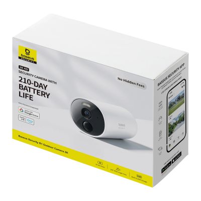 5. Baseus Security B1 2K Outdoor Camera – White