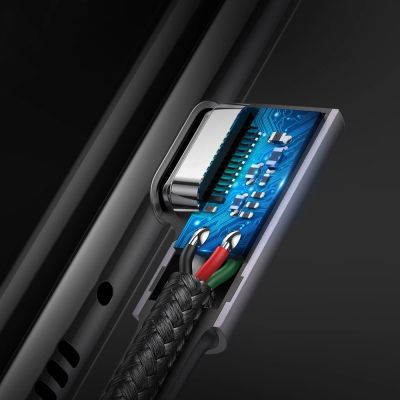 8. Ugreen US323 angled USB-C - USB-C PD QC SCP 3A 480Mb/s cable 1m - gray