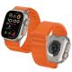 4. Tech-Protect Nylon Strap for Apple Watch 44 / 45 / 46 / 49 mm - Orange