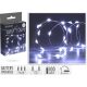 5. BATTERY-OPERATED WIRE LAMPS GARLAND 100 LED COOL WHITE
