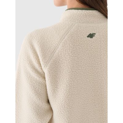 3. Women's sherpa fleece with stand-up collar 4F 4FRAW24TFLEF362-12S