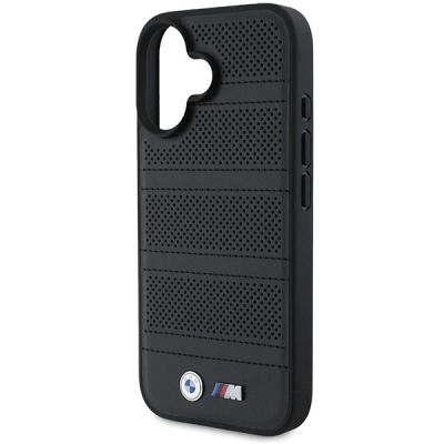 6. BMW M Perforated And Stitched Line MagSafe case for iPhone 16 - black