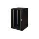 11. Digitus Unique 19" 20U rackmount network cabinet 600x600, glass door, black, undivided, assembled, 100kg