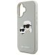 6. Karl Lagerfeld HC 3D Rubber Double Heads iPhone 16 Case - Beige