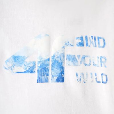 5. Women’s T-Shirt 4F F3496 White 4FWAW26TTSHF3496 10S