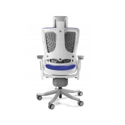 3. Wau 2 BL415 office chair, royalblue/white fabric