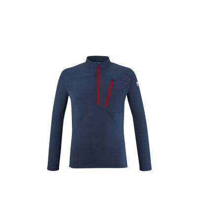 2. MILLET M Morpho Zip Ls Navy Blue T-shirt