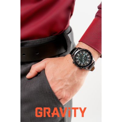 17. Smartwatch Gravity Black 2 Straps GT10-3