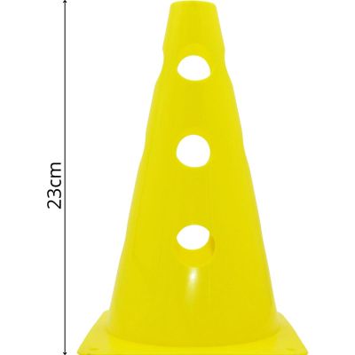 3. 23 CM CONE WITH HOLES YELLOW