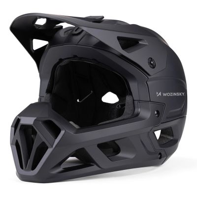 3. Wozinsky Full Face Bike Helmet with Detachable Visor 57-59 cm - Black