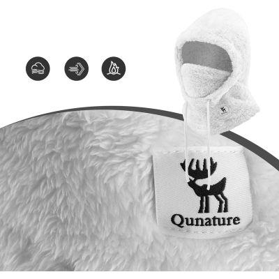 7. Qunature Arctic Velvet Ski Balaclava Size M - White