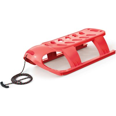 3. PLASTIC SLEDGE WITH BACKREST 88x45x42CM RED