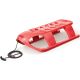 3. PLASTIC SLEDGE WITH BACKREST 88x45x42CM RED