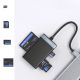 6. Orico CL4D-A3 USB-A 3.0 SD microSD CF MS 5 Gb/s Memory Card Reader - Black and Silver